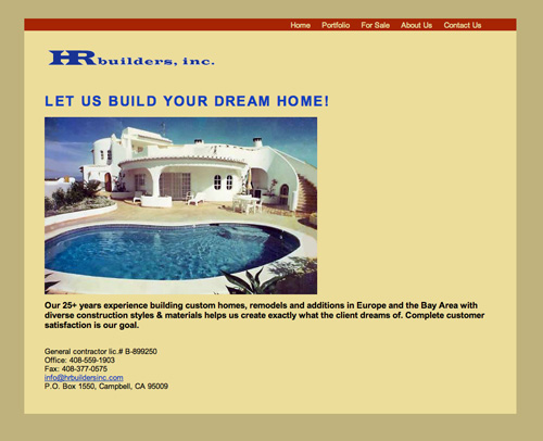 HR Builders Home Page